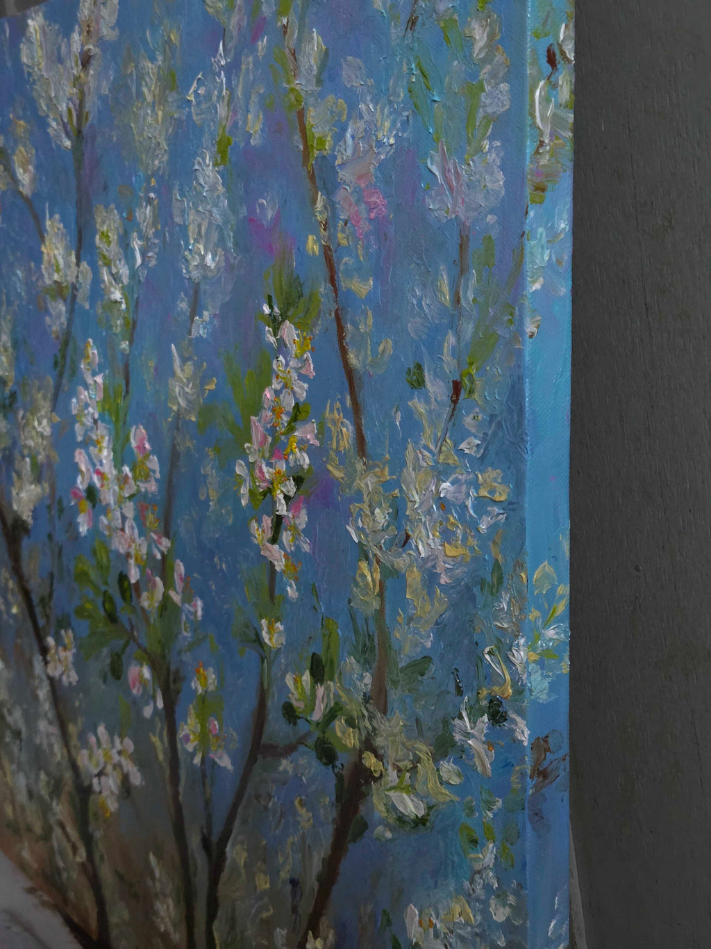 Late Plum Blossoms - Canvas Print